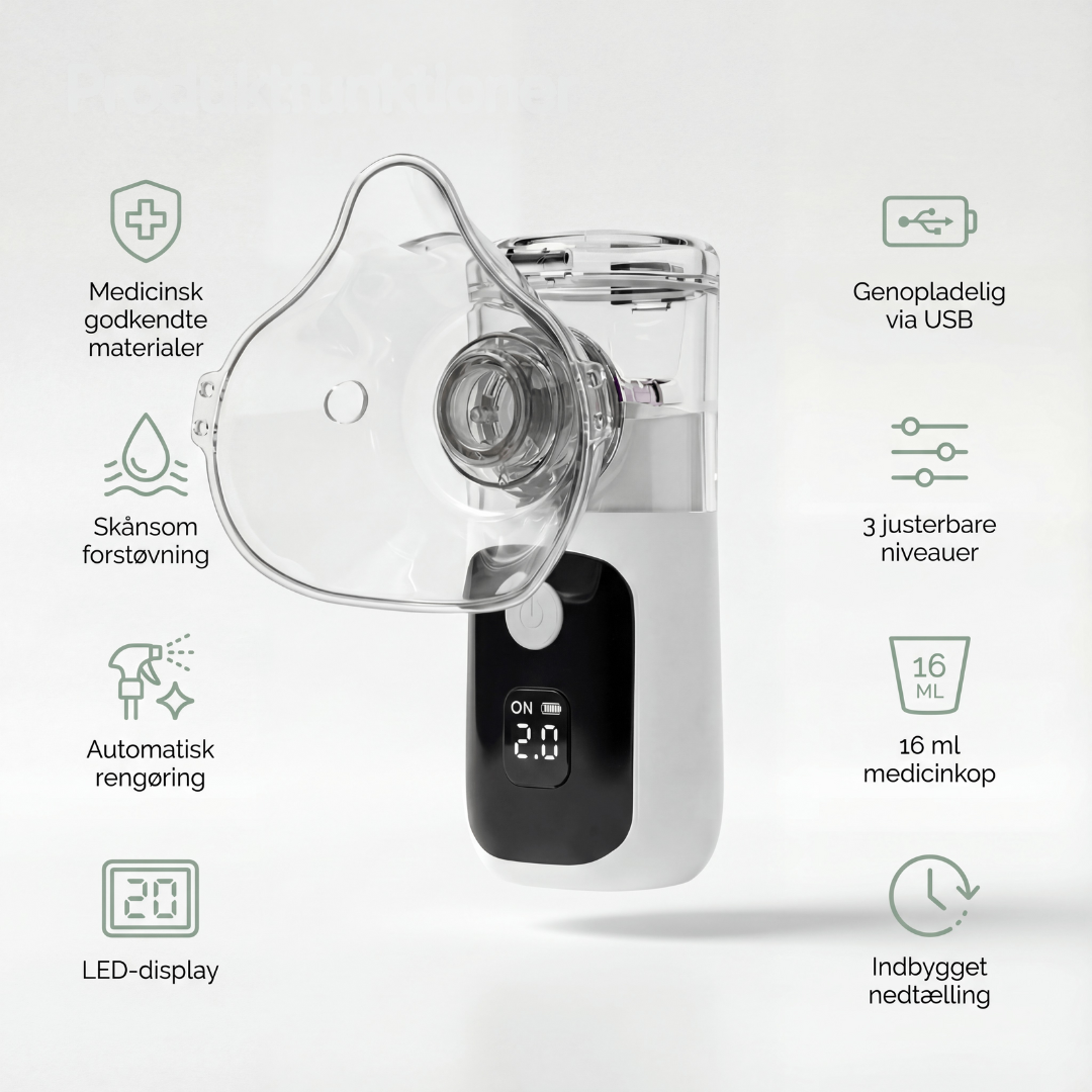 Swirly Breathe – Dampinhalator til børn og voksne