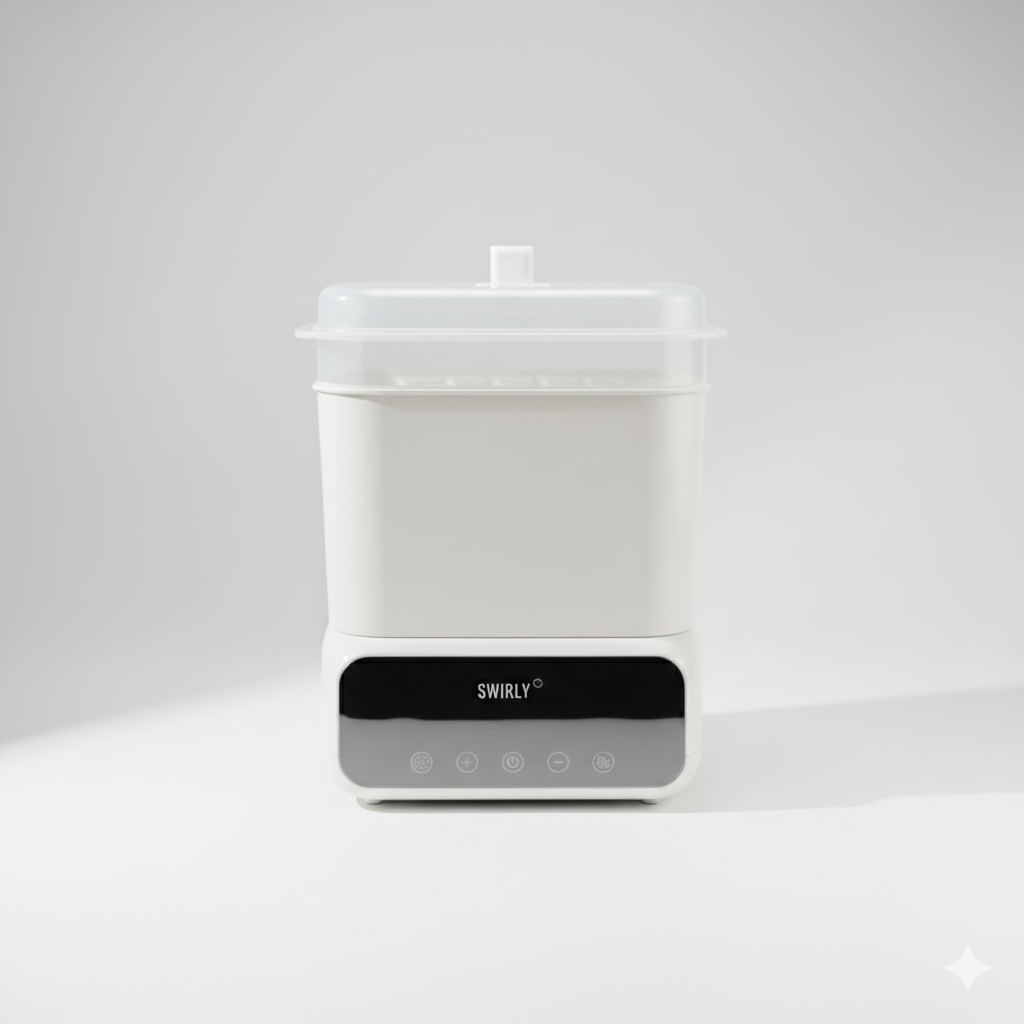 Swirly PureSteam – 4-i-1 Sterilisator & Tørreapparat til Sutteflasker og Babyudstyr
