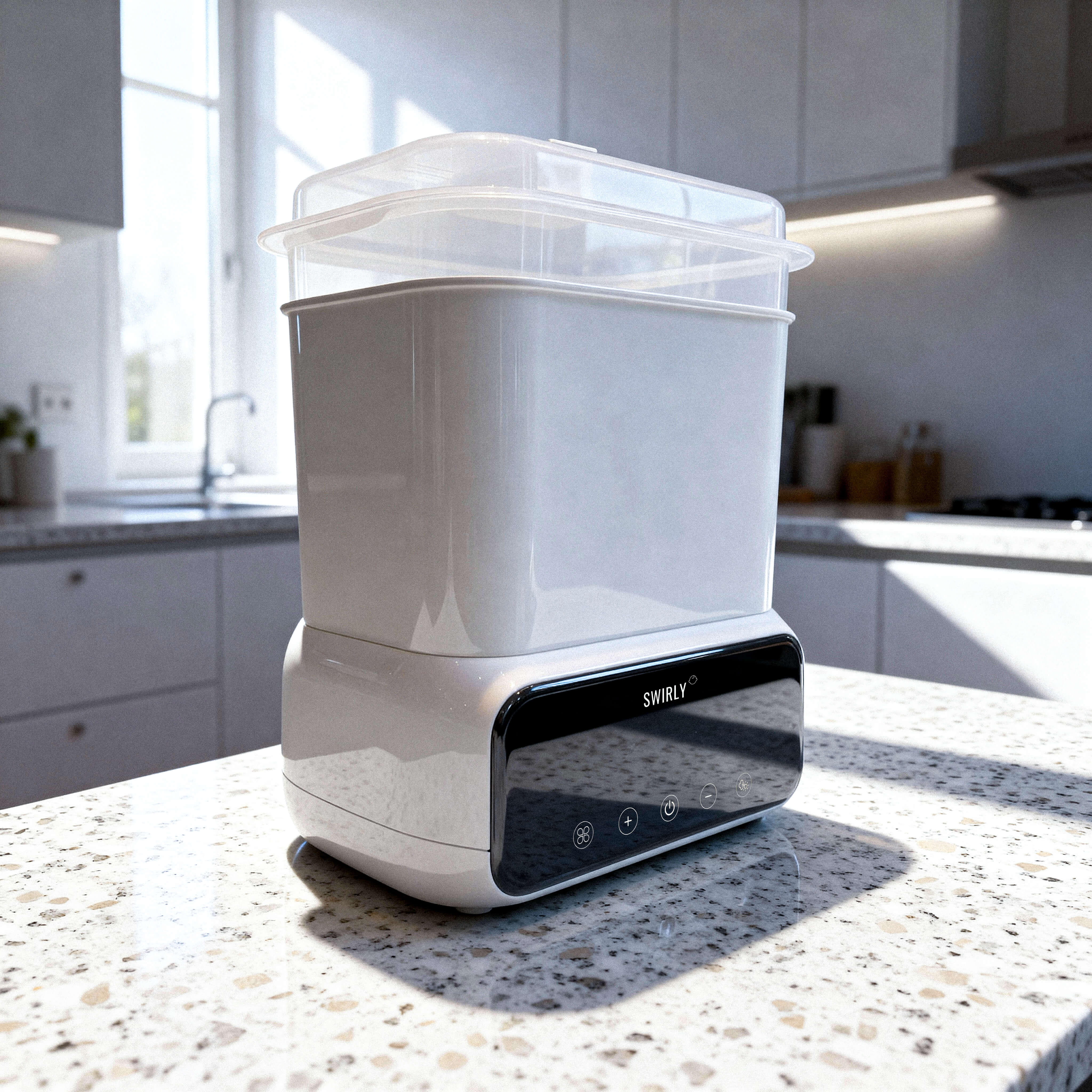 Swirly PureSteam – 4-i-1 Sterilisator & Tørreapparat til Sutteflasker og Babyudstyr