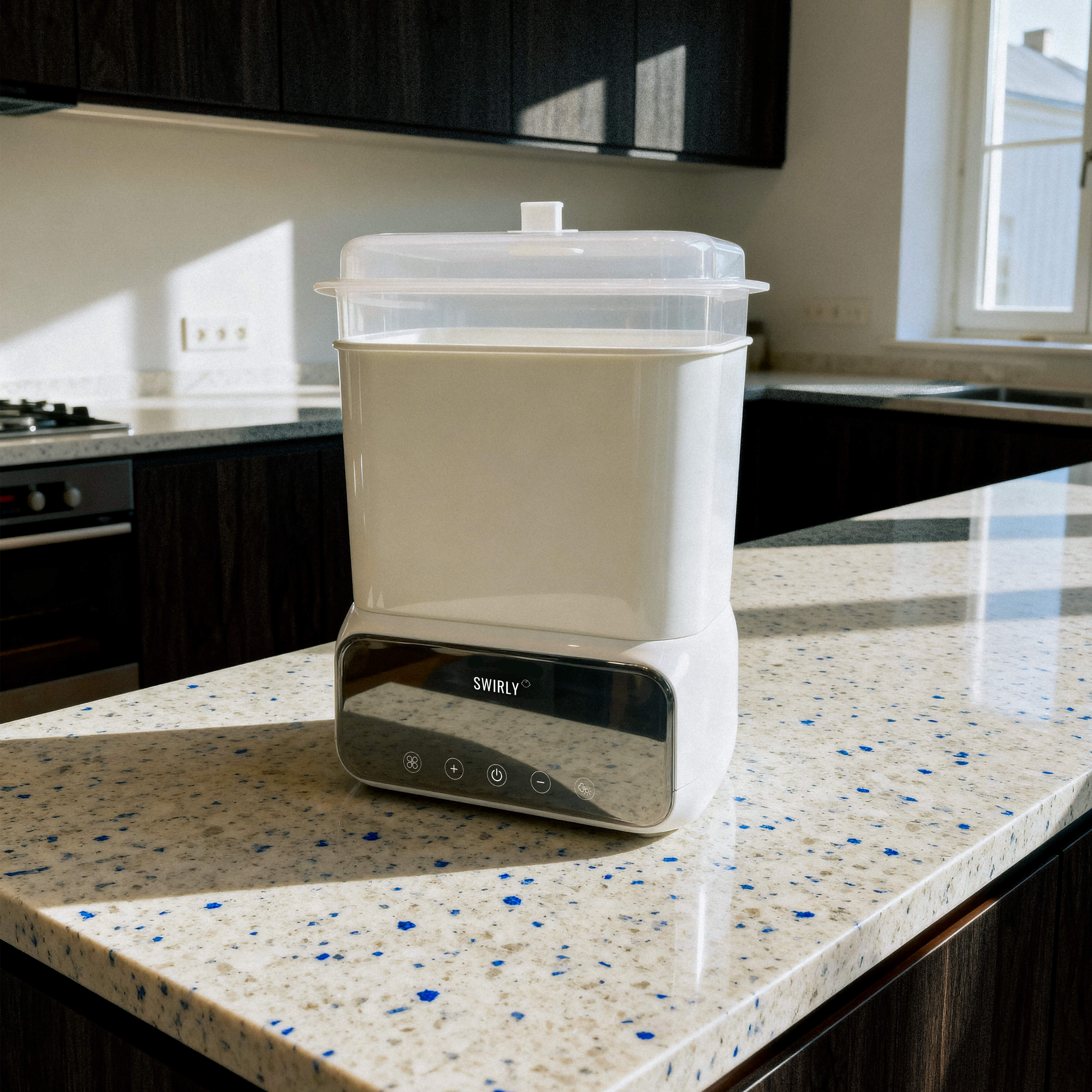 Swirly PureSteam – 4-i-1 Sterilisator & Tørreapparat til Sutteflasker og Babyudstyr