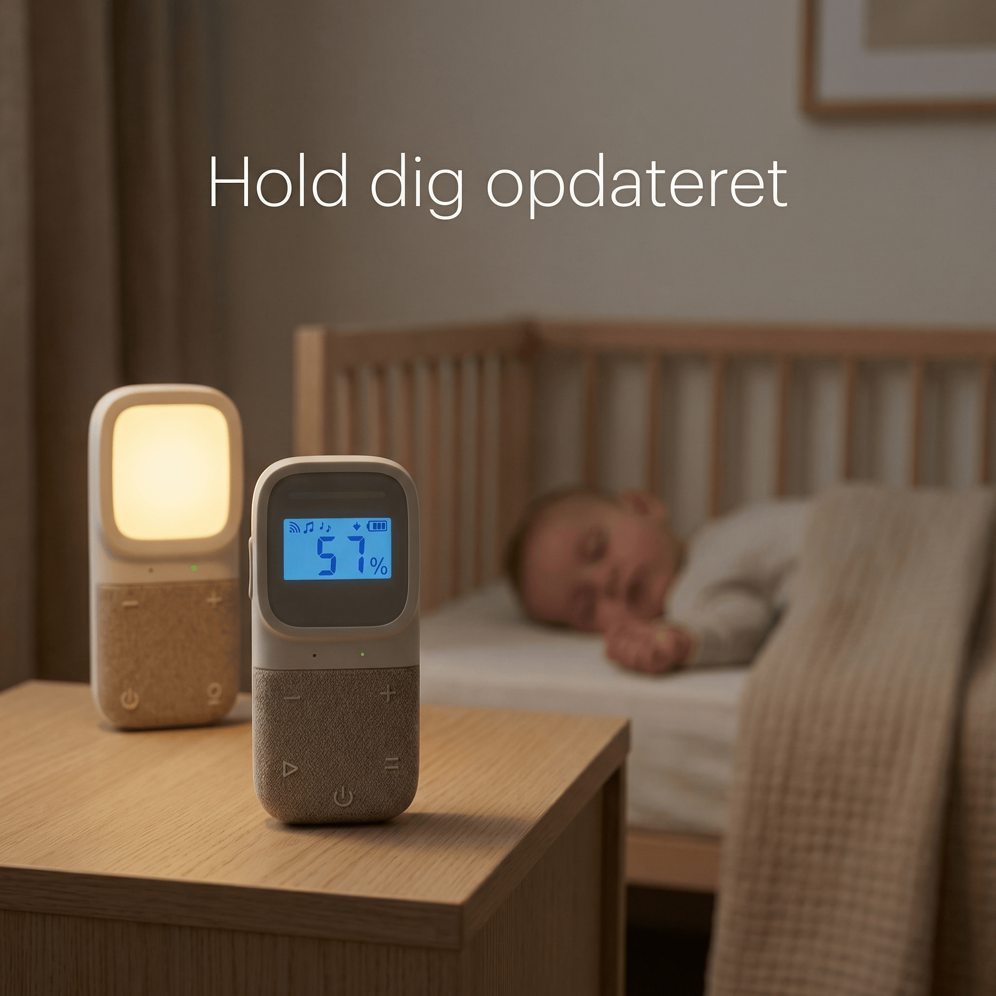 Swirly One – Babyalarm med klar lyd og roligt design