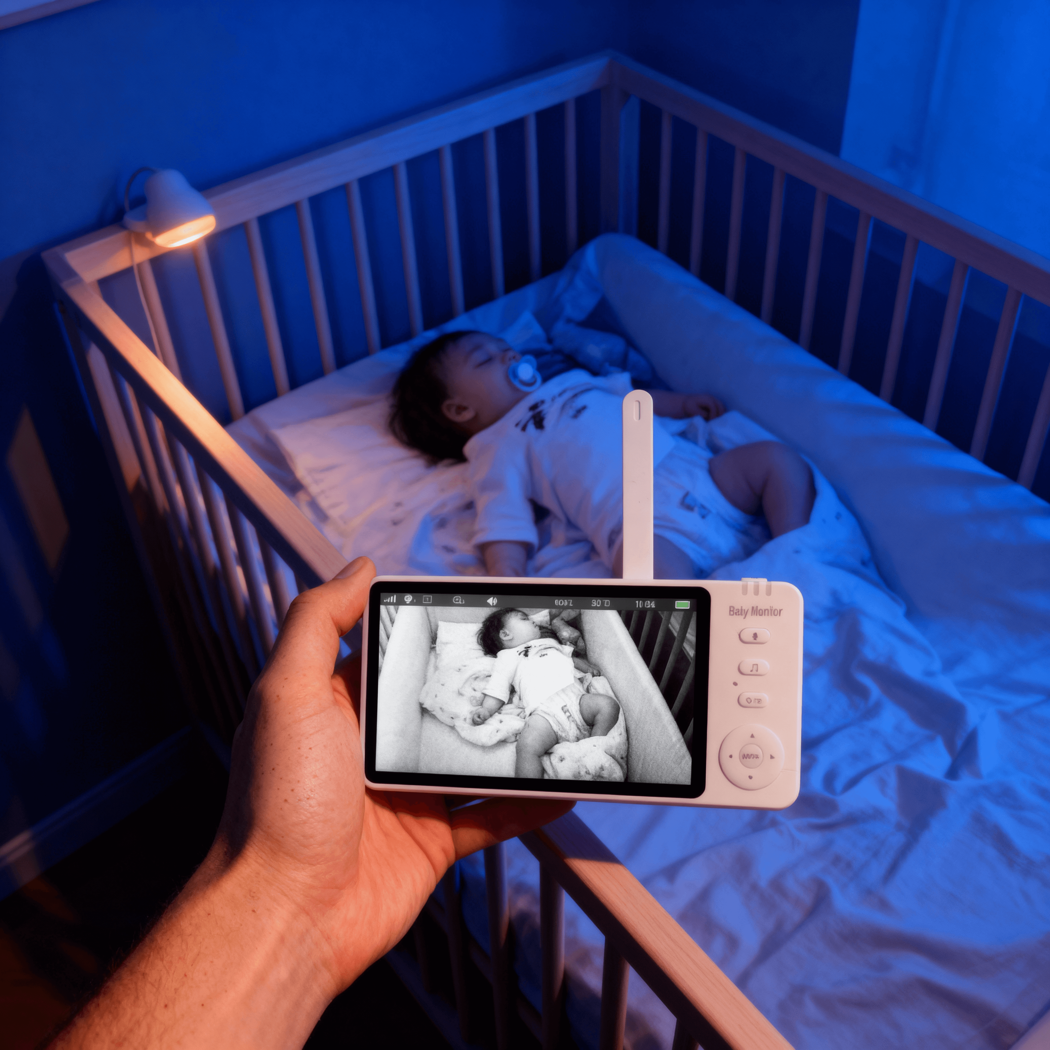 Swirly BabyGuard – Baby Monitor med Kamera og Alarm