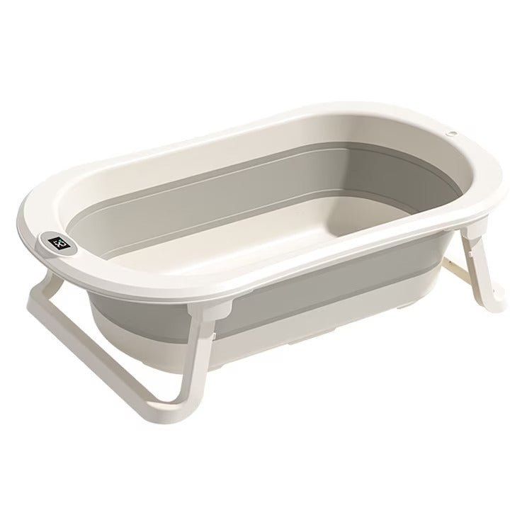 Swirly FlexiBath – Sammenklappeligt Babybadekar med Blød Støtte og Termometer - Swirly