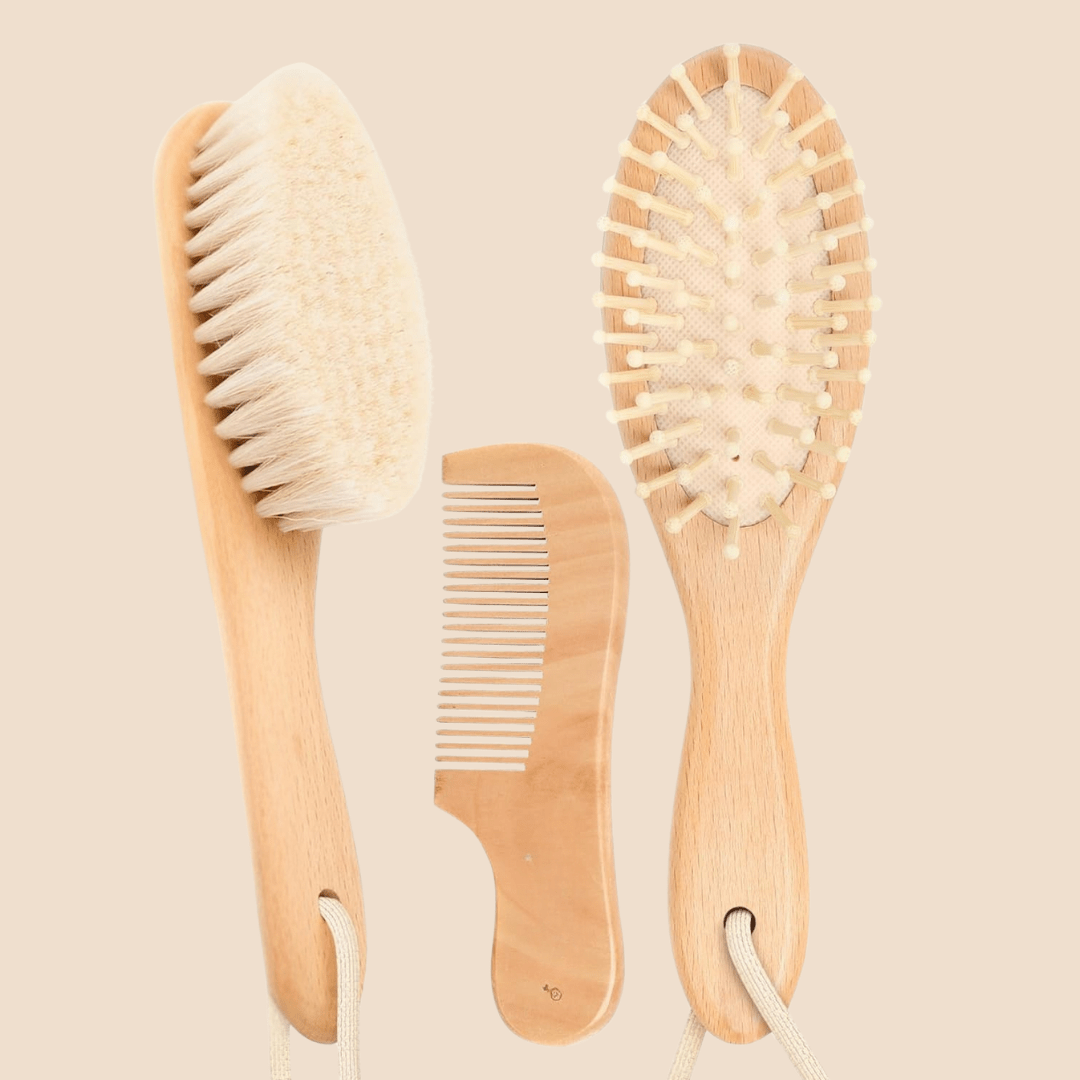 Swirly SoftCare – Naturligt Hårbørste & Kam Sæt til Babyer - Swirly