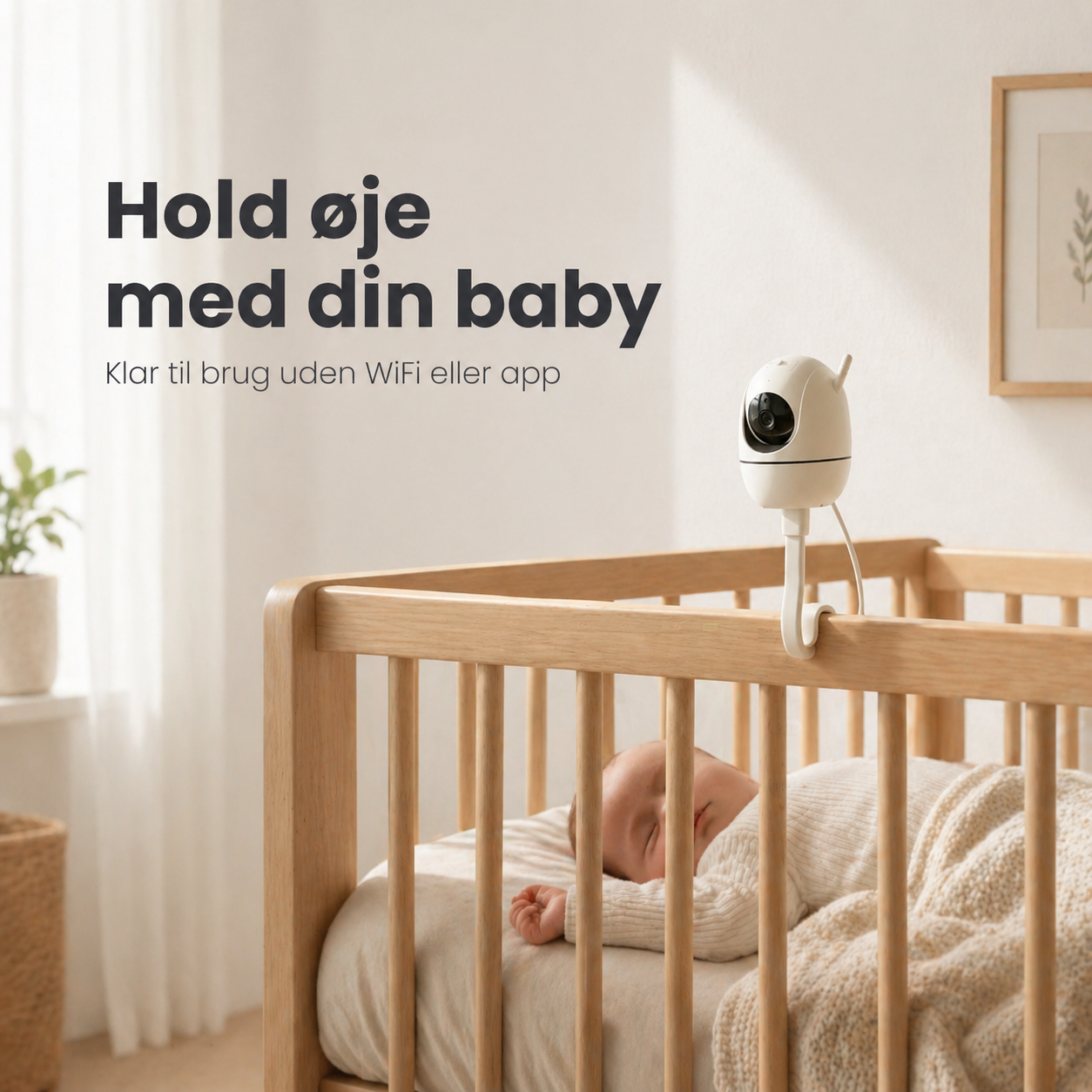 Swirly BabyGuard – Baby Monitor med Kamera og Alarm