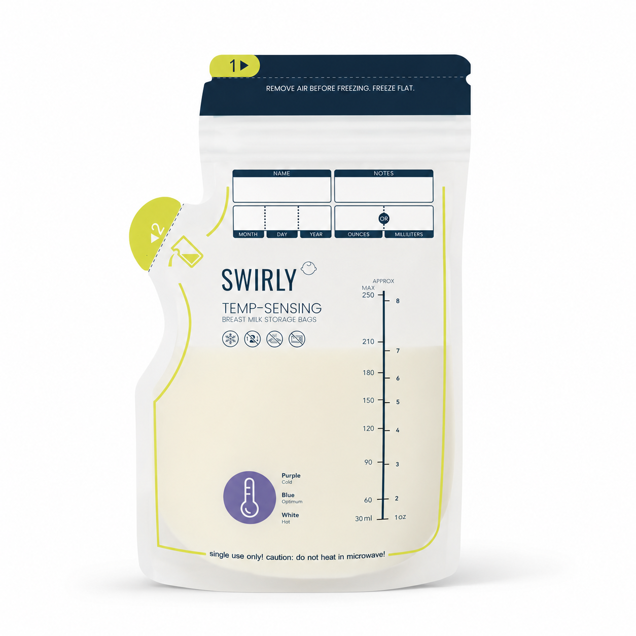 Swirly Drops opbevaringsposer til modermælk – 50 stk.