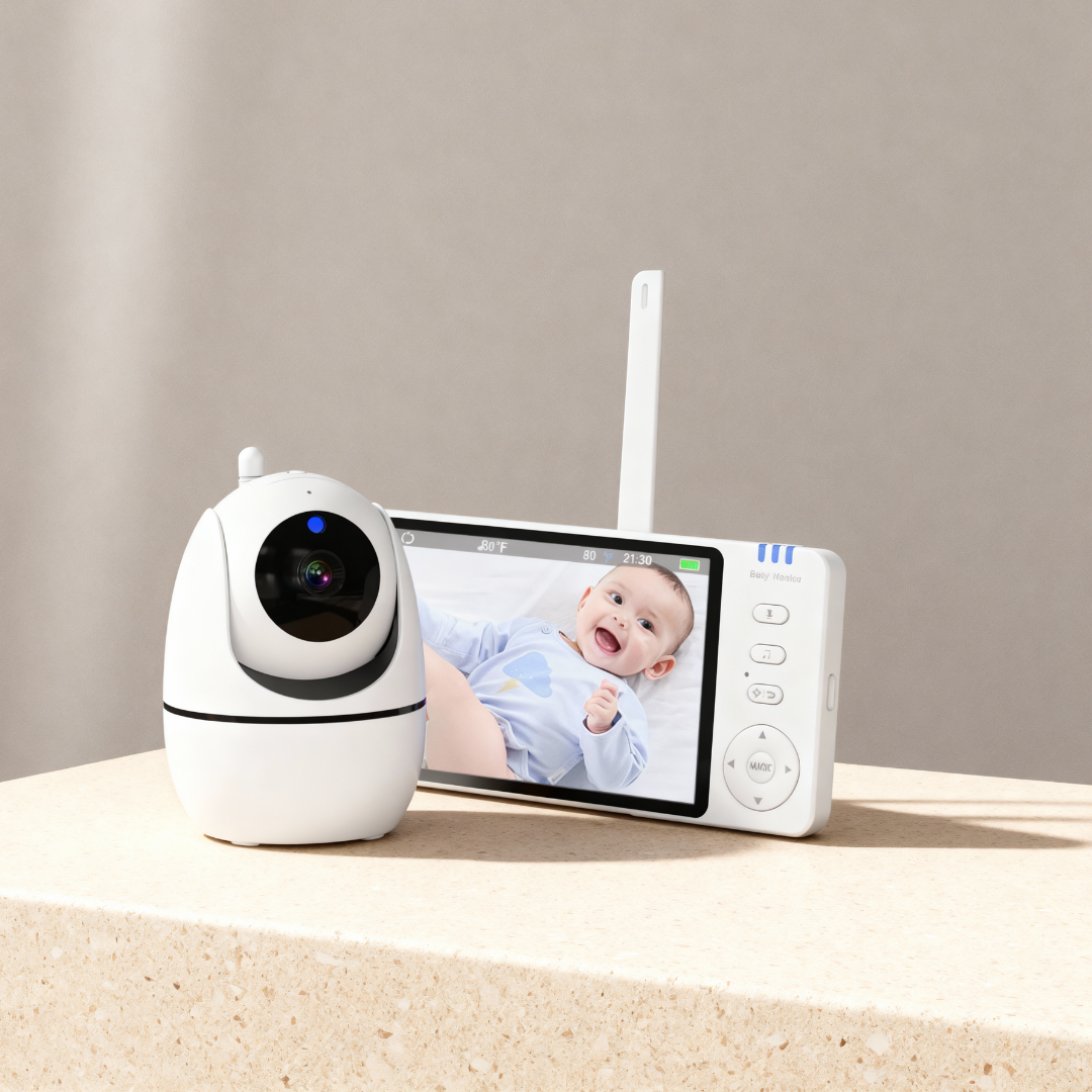 Swirly BabyGuard – Baby Monitor med Kamera og Alarm