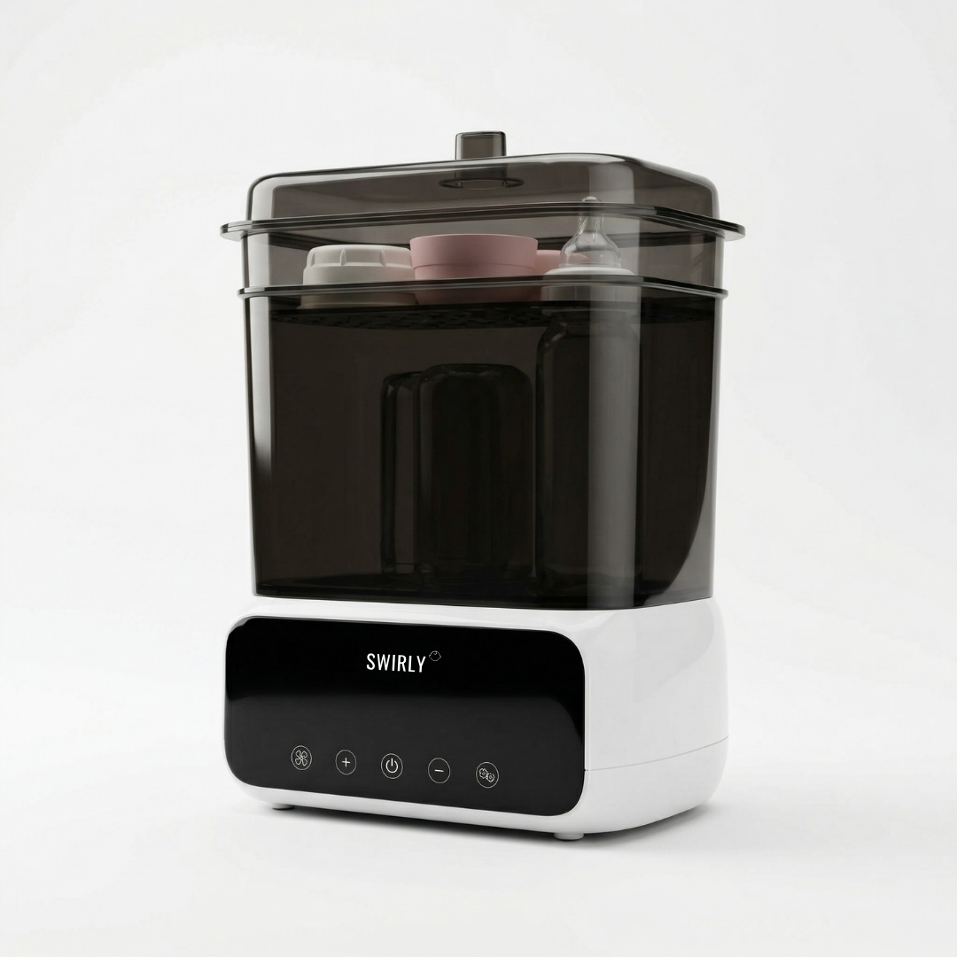 Swirly PureSteam – 4-i-1 Sterilisator & Tørreapparat til Sutteflasker og Babyudstyr