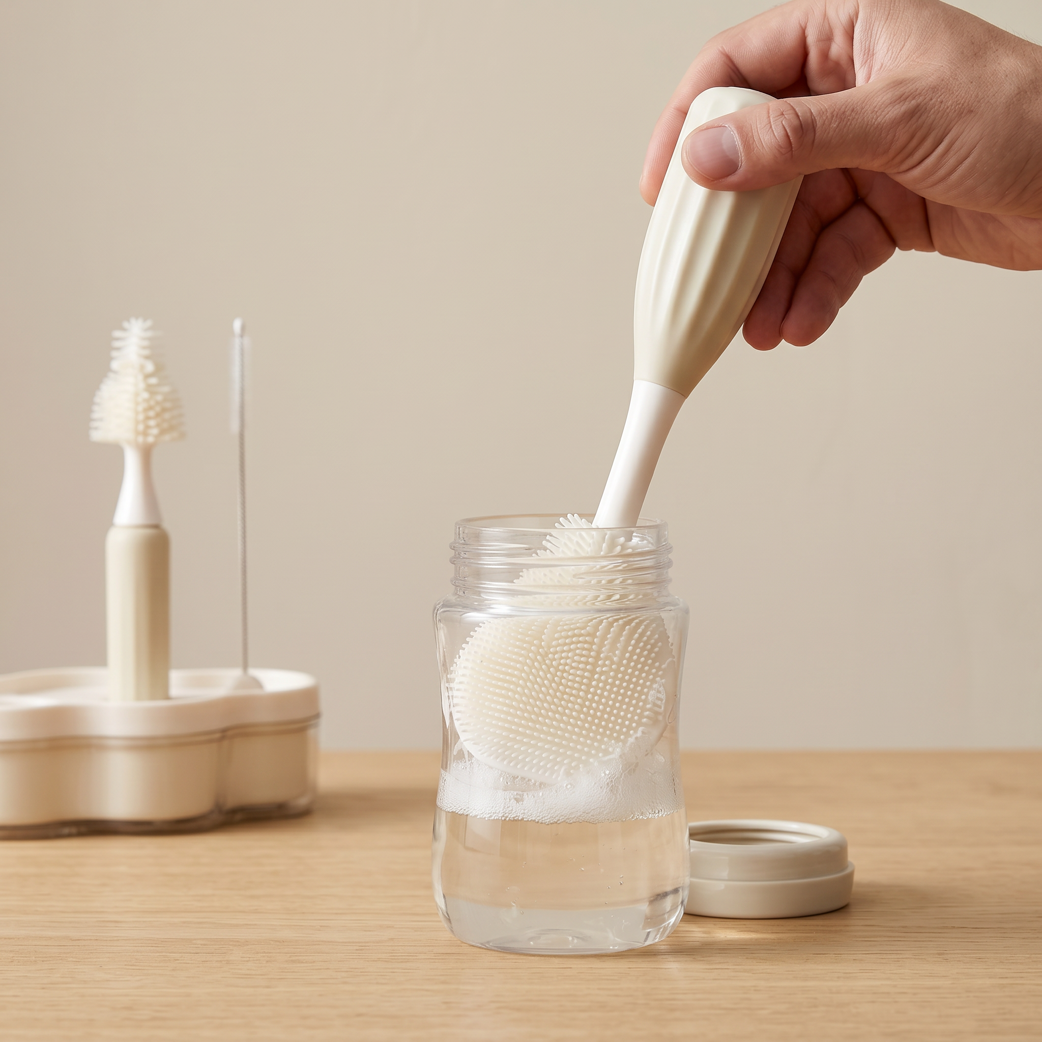 Swirly BabyBrush™ - Flaskerengøring gjort nemt
