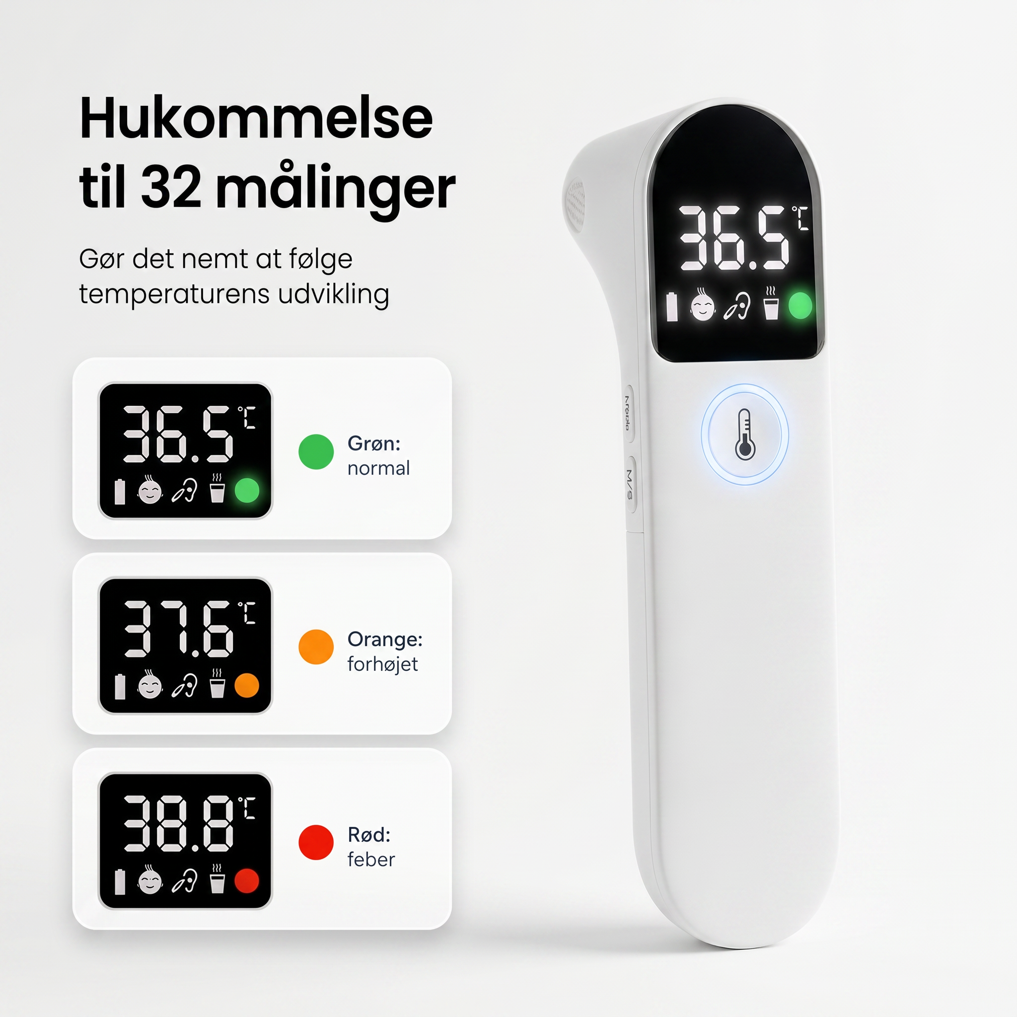 Swirly Sense – 2-i-1 pande- og øretermometer